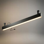 Luminária LED linear 120W, alta eficiência e IRC>90 para iluminação técnica de interiores profissionais