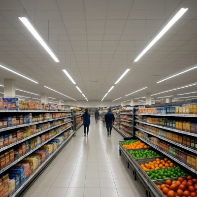 Iluminação para mercados