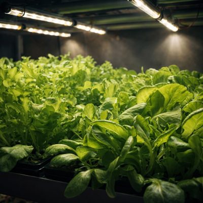 cultivo demudas com iluminação artificial