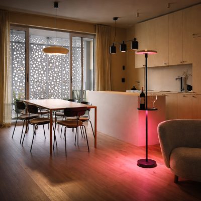 Luminária decorativa para cultivo de plantas.