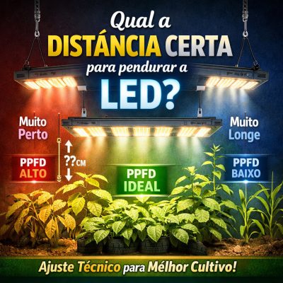 Qual a distância certa entre planta e luz?