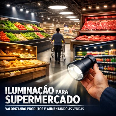 Iluminação para supermercado