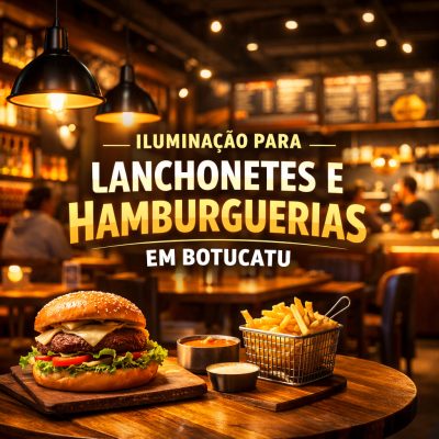 Iluminação para lanchonetes e hamburguerias